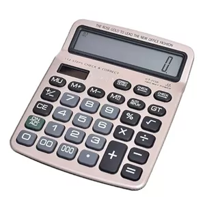 ماشین حساب رومیزی 14 رقم سیتیزن مدل CITIZEN CT-1156G دارای پنل شارژ خورشیدی جهت کارکرد ماشین حساب بدون استفاده از باتری