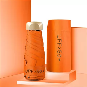 چتر لوکس جیبی spf دار ارسال رایگان رنگ نارنجی