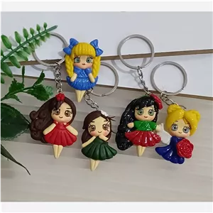عروسک خمیری. پیکسل روی گلسر. دسته کلید 