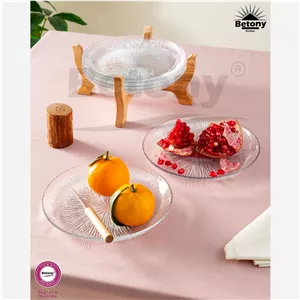 پیش دستی 6 تایی راشل با پایه چوبی کد109037