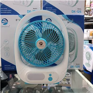 پنکه رومیزی شارژی دیپکینگ چراغ دار مدل Deepking DK-125