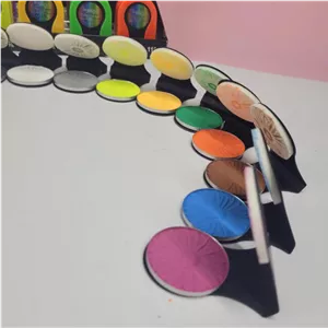 گچ مو رنگی فانتزی سکه ای و شانه ای