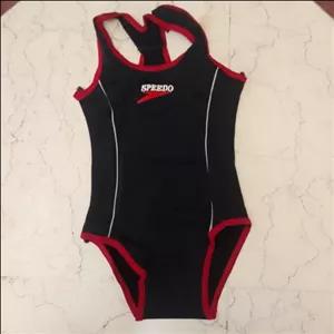 مایو دخترانه مشکی قرمز ساده اسپیدوspeedo خارجی از 3 سال تا سایز 36 