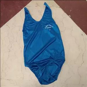 مایو دخترانه زنانه آبی سرمه ای ساده از 3 سال تا سایز 36 لباس ژیمناستیک یک تیکه 1 تکه