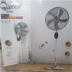 پنکه کویین،تمام استیل،دوحالته،دارای کنترل،پنج پره،دارای دوسال ضمانت شرکتی معتبر