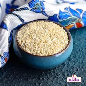 کنجد سفیداعلا 250 گرمی کاملا تمیز (کنجدسفیدهندی)
