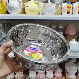 لگن استیل. برند کرکماز. سایز 30.قطر30 و ارتفاع 12 سانتیمتر. فوق العاده باکیفیت، ضخیم و ضدزنگ 