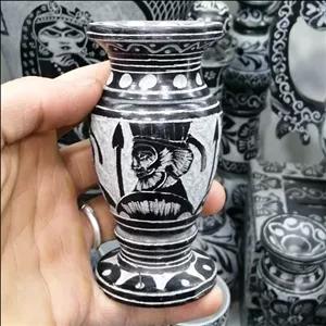 گلدان و جا عودی  سنگی قلم خورده طرح تخت جمشید سوغات اصیل مشهد مقدس 