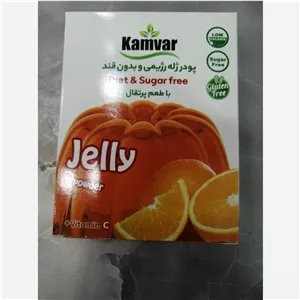 پودر ژله رژیمی و بدون قند با طعم پرتقال کامور