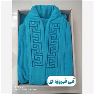 حوله تنپوش یا پالتویی کاتن سایز 135 یقه گلدوزی شده