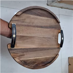 سینی چوبی سایز بزرگ چوب گردو
