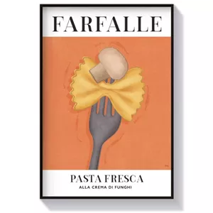 تابلو دکوری کافه طرح Farfalle