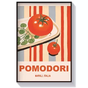 تابلو دکوری کافه طرح Pomodori