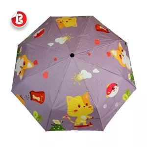 چتر تاشو  دخترانه طرح فانتزی کد 02