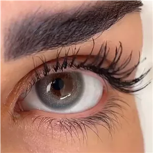 لنز آماندا گری بژ طوسی سبز