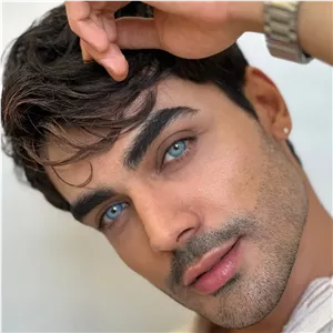 لنز اوربان لایر چلسی بلو آبی رگه ای بدون دور