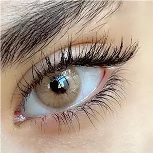 لنز آماندا آلموند کوکو عسلی خاکی بدون دور