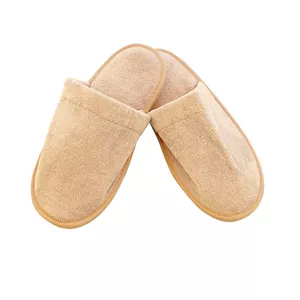دمپایی حوله ای ساده نسکافه ای سایز 40