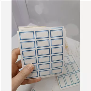برچسب اسم ساده دور آبی 4 سایز 