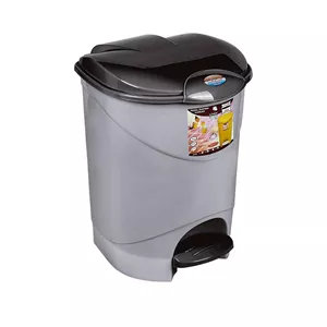 سطل زباله پدالی ناصر پلاستیک طرح مرجان کد 2440