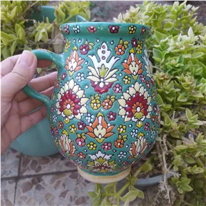 پارچ مینا کاری شده روی سفال (پس کرایه)