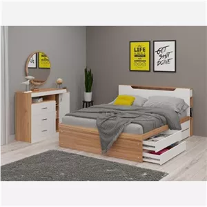 سرویس تخت خواب دونفره تمام ام دی اف می باشد F264