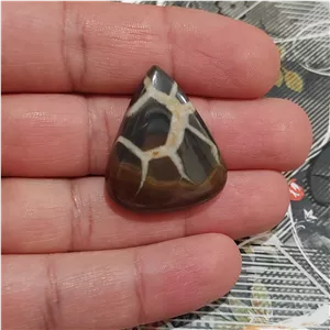 نگین سنگ سپتارین سیاه معدنی کد 8 