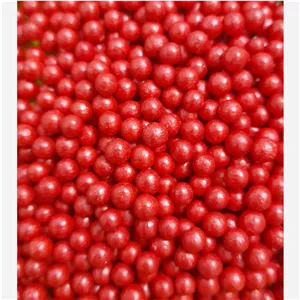 مروارید خوراکی قرمز سایز 5 میلی بسته 10 گرمی.نقل رنگی