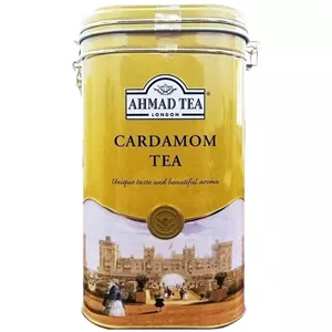 چای سیاه با هل احمد قوطی فلز 450 گرمی، ahmad tea london cardamom tea