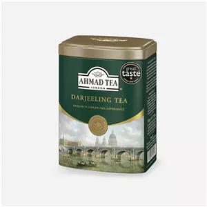 چای دارجلینگ احمد قوطی فلز 200 گرمی،  ahmad tea london darjeeling