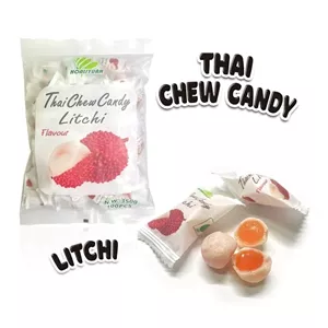 تافی پذیرایی چوی کندی سرخالو  ،haoliyuan my chew candy lychee