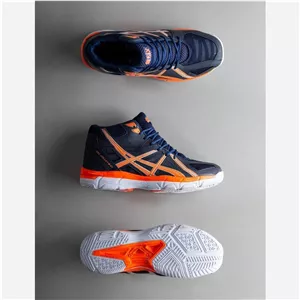 کفش والیبال اسیکس Asics سورمه ای مردانه و پسرانه