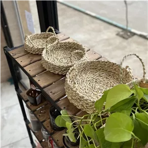 سبد حصیری دسته ساده