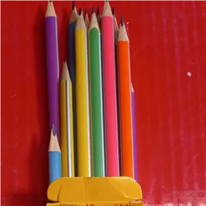 مداد مشکی 3 گوش فلورسنت پاکن دار STM بسته 12 تایی