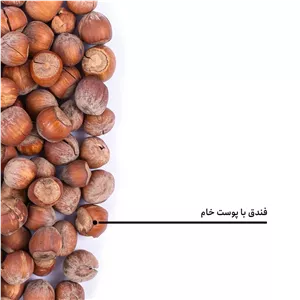 فندق با پوست خام درجه یک 500 گرمی 
