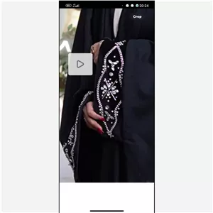 عبا جواهر دوزی مانتو عبایی (پس کرایه)