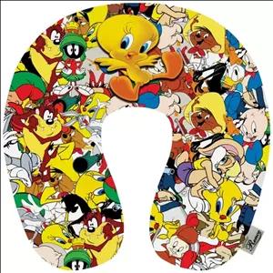 بالش دور گردنی طبی کودک طرح توییتی دو رو چاپ سایز 29 در 29 مدل P7-60 شرکت رنس