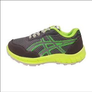 کتونی پسرانه طرح اسیکس طوسی سبز 