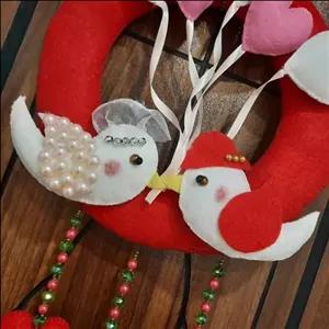 آویز و رو دری نمدی اتاق خواب عروس و داماد