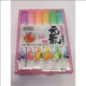 ماژیک فسفری عطری میوه جات 6 رنگ 