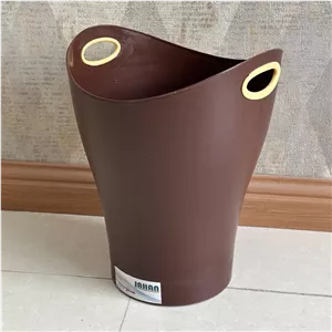 سطل زباله اداری قهوه ای بزرگ  