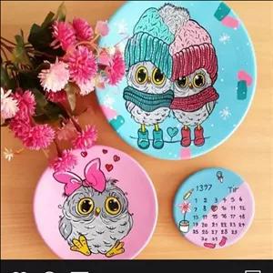 ست دیوارکوب جغد واسه اتاق کودک با تاریخ تولد ومتن دلخواه شما عزیزان قابل تغییردررنگ کار