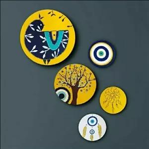 دکوری زیبا چشم زخم زرد شیک ست کامل کد 22