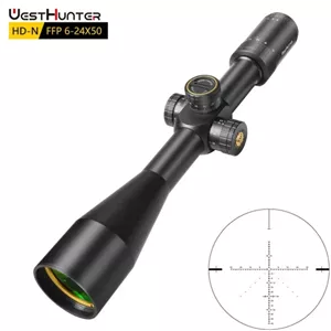 دوربین وست هانتر HD-N 6-24.50 FFP با لنزهای ED و رتیکل حک منحصر بفرد