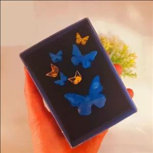 ست کامل استند پروانه کوچیک ، رنگ پروانه ها و تعداد به سلیقه مشتری عزیز قابل تعییر هست