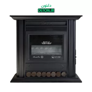 بخاری طرح شومینه مروارید سوز رویال 28000 مشکی