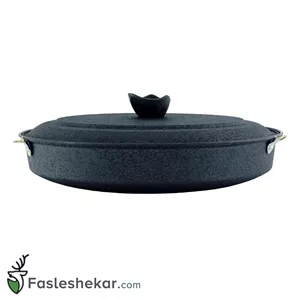 ماهیتابه ساج درب دار تفلون رایان مدل Teflon