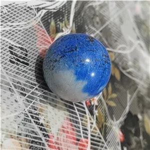 گوی سنگ طبیعی لاجورد معدنی 