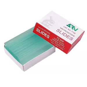 اسلاید میکروسکوپ مدل شیشه ای کد 72PCS بسته 72 عددی