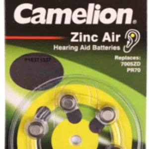 باتری سمعک کملیون شماره 10 بسته 6 عددیCamelion Hearing Aid -Battery Size 10